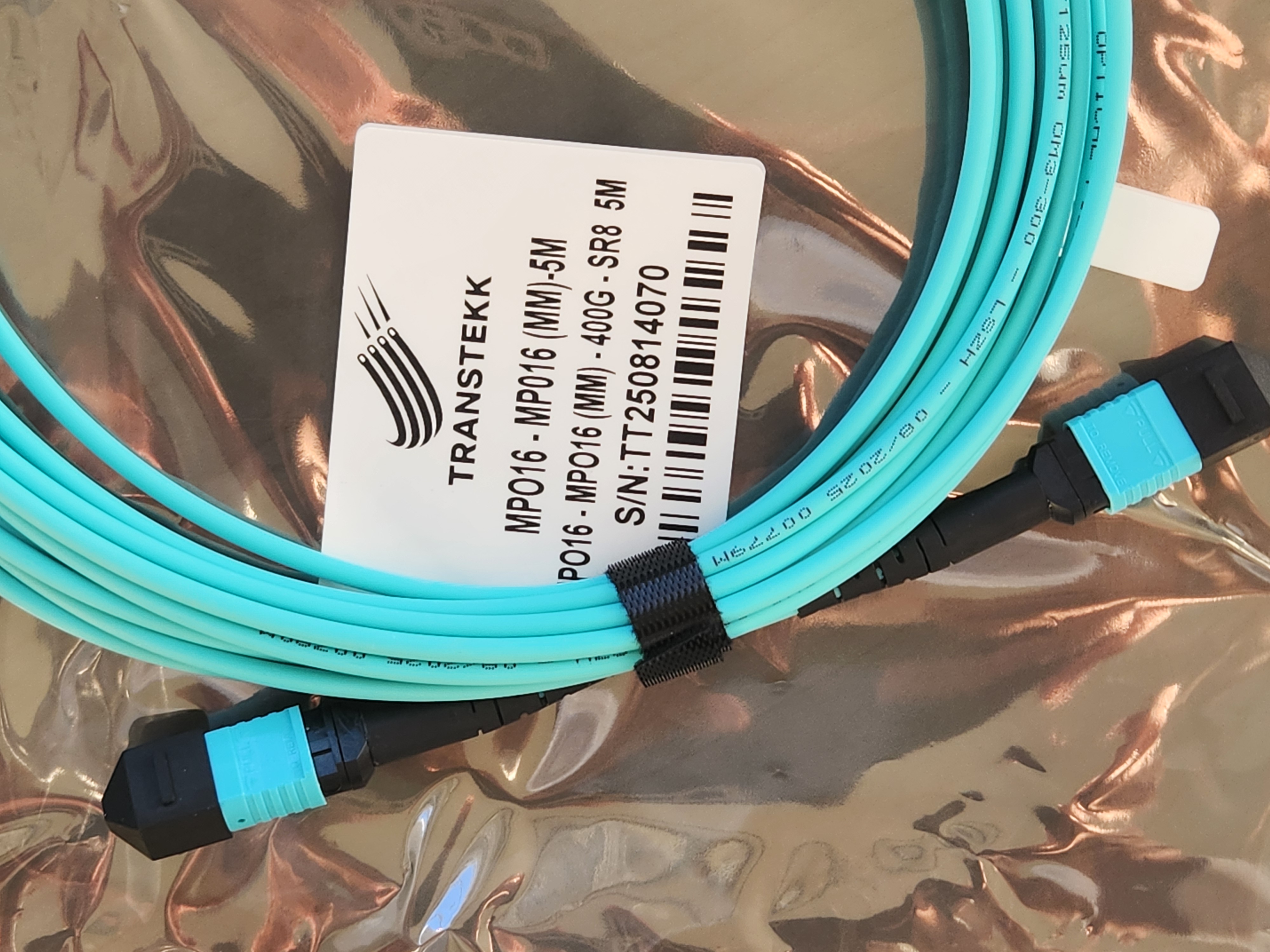 MPO16 to MPO16 aqua cable 5M